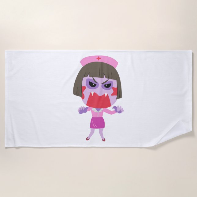 Halloween Nurse Strandtuch (Vorderseite)