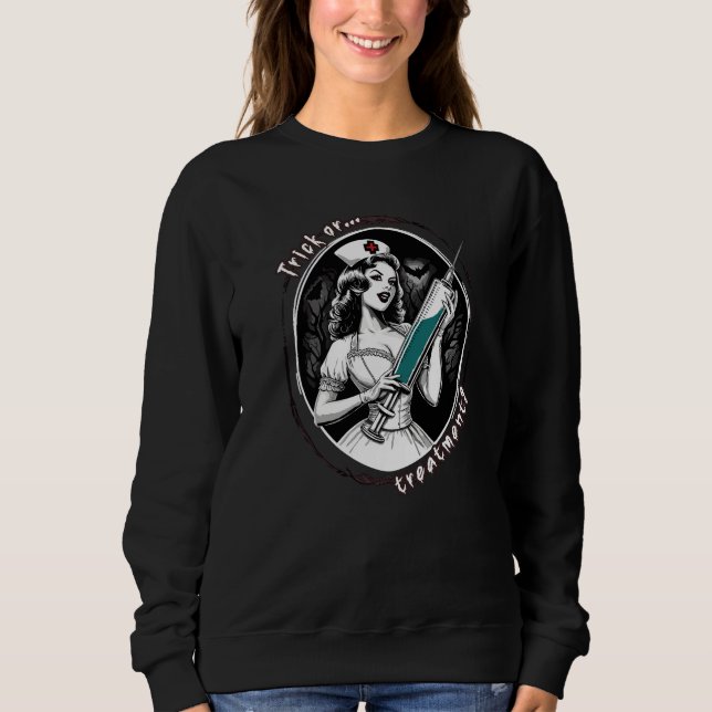 Halloween Nurse Sweatshirt (Vorderseite)