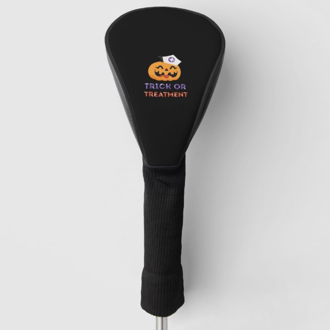Halloween Nurse Trick oder Treatment Classic T - S Golf Headcover (Vorderseite)