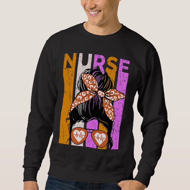 Halloween Nurse Womens Nursing Student Fun Cool Sweatshirt (Vorderseite)
