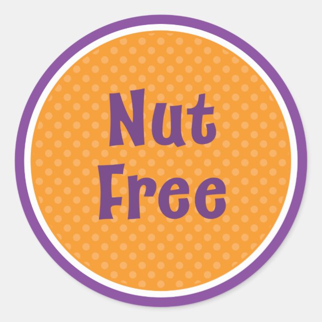 Halloween Nut Free Sticker (Vorderseite)
