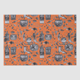 Halloween-O-Rama Tissue Wrapping Paper Seidenpapier