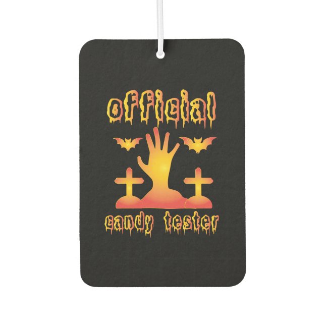 Halloween Offical Candy Tester Autolufterfrischer (Vorderseite)