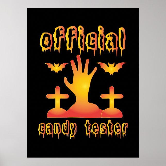 Halloween Offical Candy Tester Poster (Vorne)