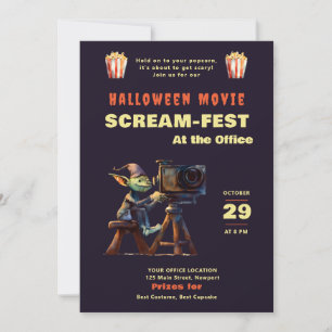 Halloween Office Party Beängstigend Movies Scream  Einladung