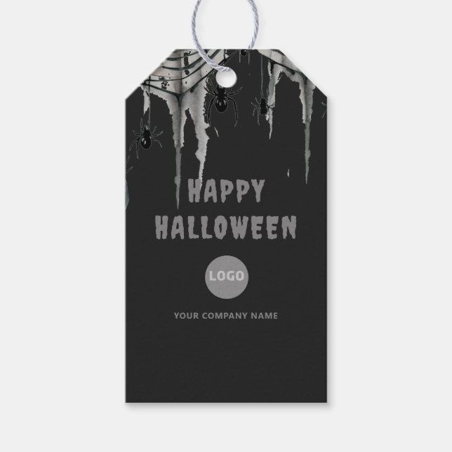 Halloween Office Party Business Corporate Web-Logo Geschenkanhänger (Vorderseite)
