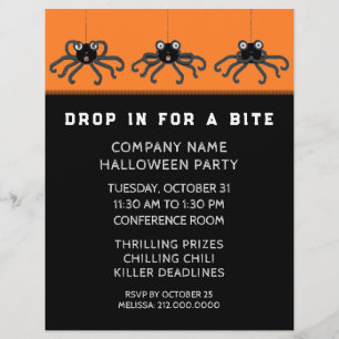 Halloween Office-Party Einladung Flyer