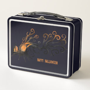 Halloween/Oktober/Herbst/Kürbisbaum Metall Brotdose