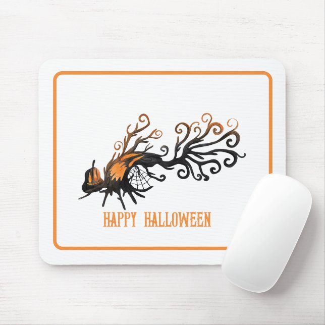 Halloween/Oktober/Herbst/Kürbisbaum Mousepad (Mit Mouse)