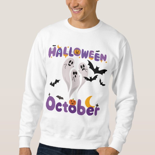 Halloween Oktober Sweatshirt (Vorderseite)