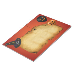 Halloween Old Parchment Gruß Notizblock