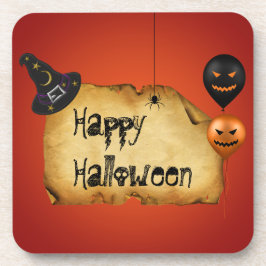 Halloween Old Parchment Gruß Untersetzer