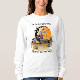 Halloween - Oma Hexe, normal, aber magischer Sweatshirt