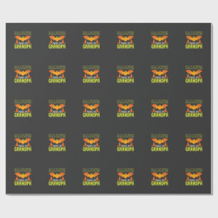 Halloween Opa Fledermaus Hexe Wünsche Geschenkpapier