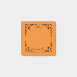 Halloween Orange & Black Magorder Personalisiert Post-it Klebezettel