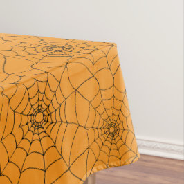 Halloween Orange Black Spiders Webkobwebseiten Tischdecke