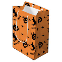 Halloween Orange Black Spooky Pumpkin Hexe