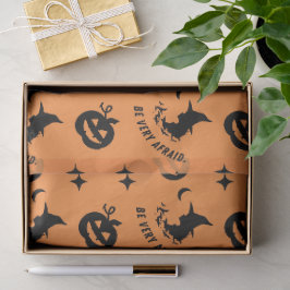 Halloween Orange Black Spooky Pumpkin Hexe Seidenpapier