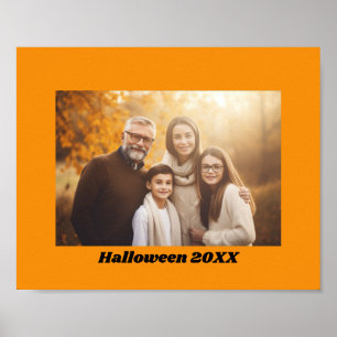 Halloween Orange Border - Sofortdownload oder Poster