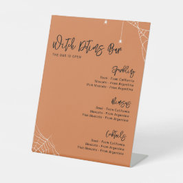 Halloween Orange Brautparty Bar Sockelschild