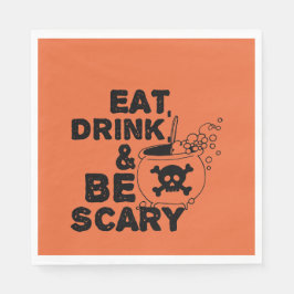 Halloween Orange Eat Drink Serviette