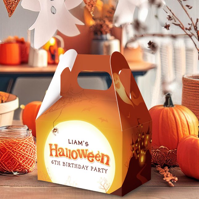 Halloween Orange Geburtstagsparty Geschenkschachtel (Von Creator hochgeladen)