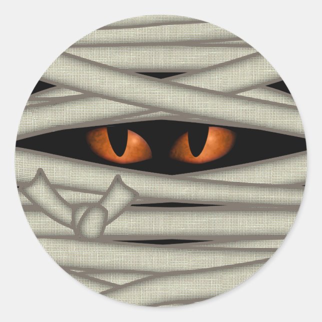 Halloween Orange ID685 Runder Aufkleber (Vorderseite)