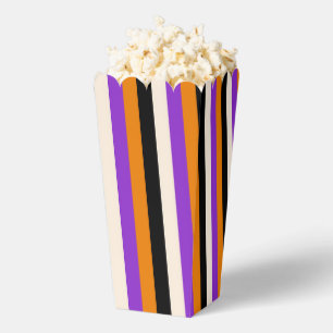 Halloween Orange Lila Schwarz Streifen Geschenkschachtel