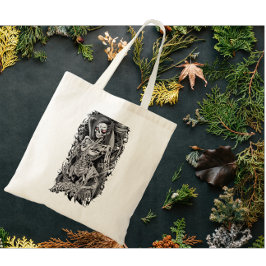 Halloween Orange-Mit Augen Skelett Tragetasche