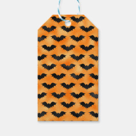 HALLOWEEN ORANGE MIT SCHWARZEN BATTEN GESCHENKANHÄNGER
