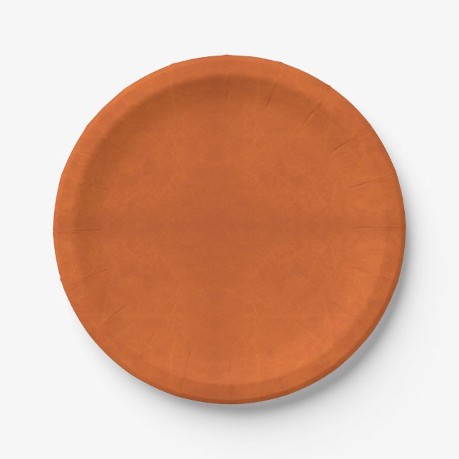 Halloween, Orange Paper Plate Pappteller (Vorderseite)
