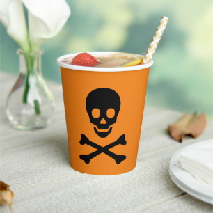 Halloween-Orange-Party Pappbecher