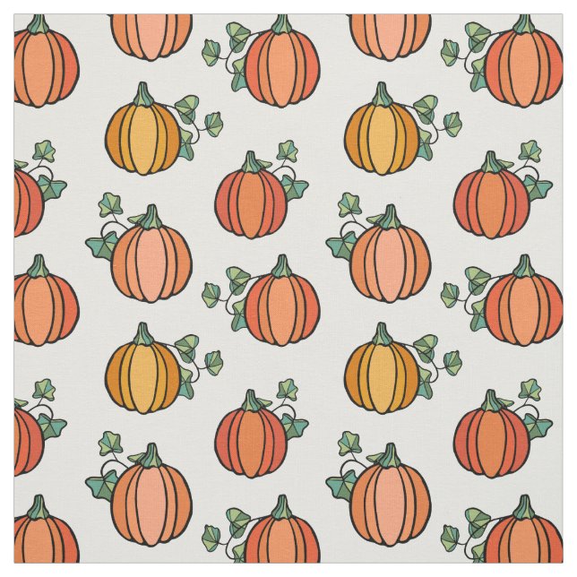 Halloween Orange Pumpkin Pattern Stoff (Muster)
