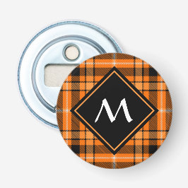 Halloween Orange Tartan Flaschenöffner