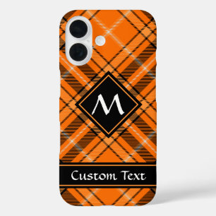 Halloween Orange Tartan iPhone 16 Hülle