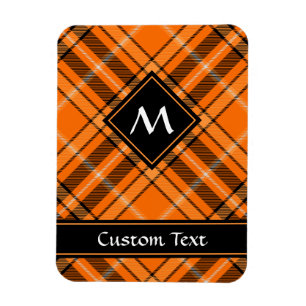Halloween Orange Tartan Magnet