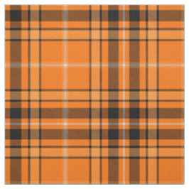 Halloween Orange Tartan Stoff