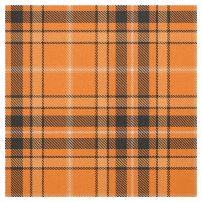 Halloween Orange Tartan Stoff (Muster)
