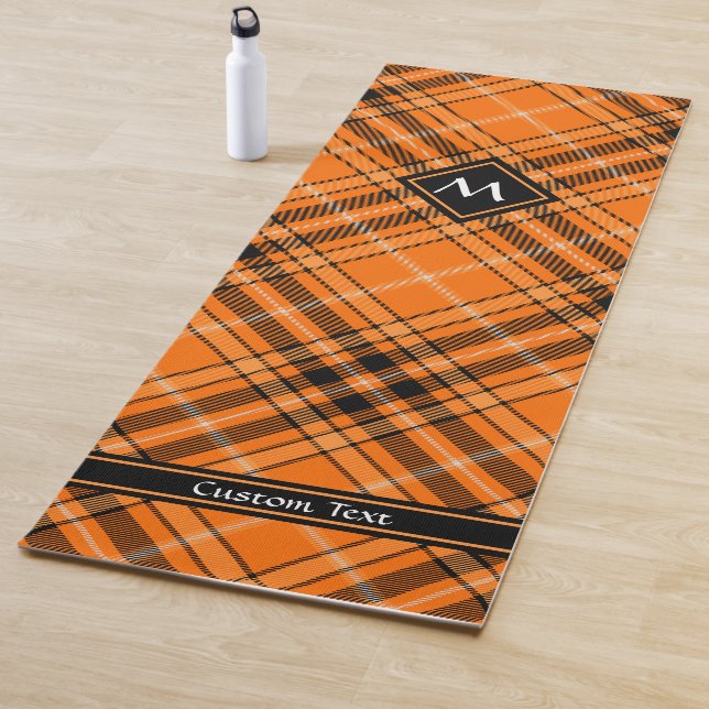 Halloween Orange Tartan Yogamatte (Beispiel)