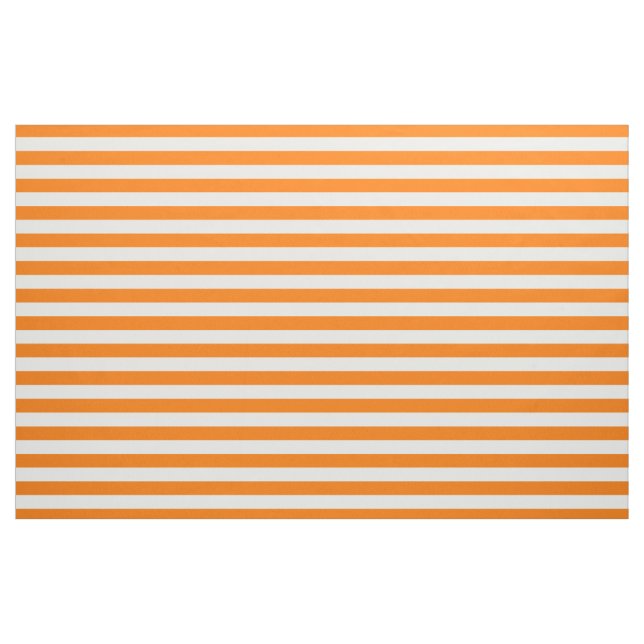 Halloween Orange White Stripes Muster Moderner Chi Stoff (Yard (91,4 cm))