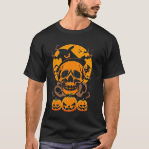 Halloween-Orangenkürbis T-Shirt