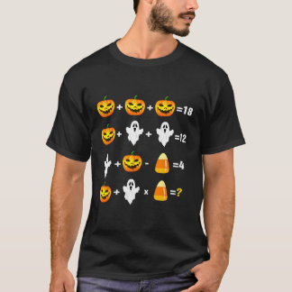 Halloween Order of Operations Math Ghost Teacher P T-Shirt
