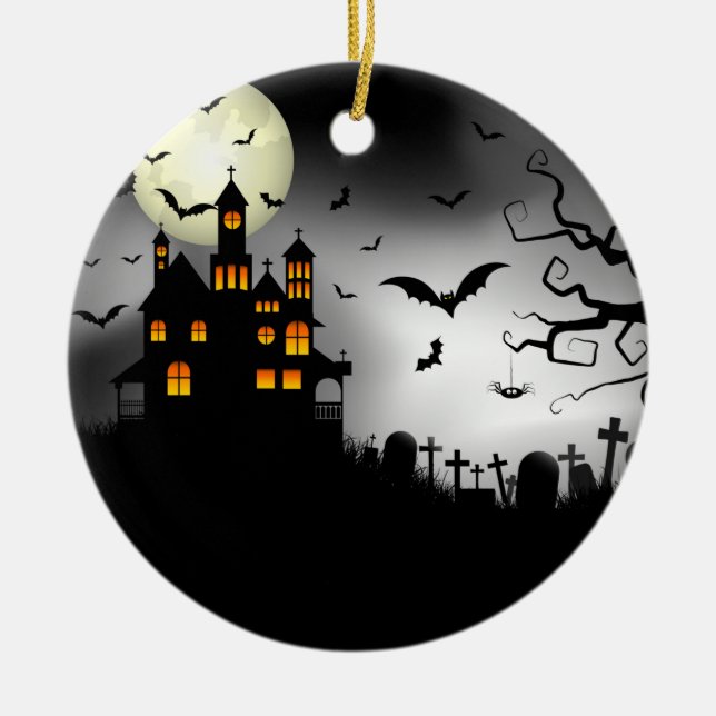 Halloween-Ornament Keramik Ornament (Vorne)