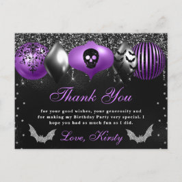 Halloween Ornamente Geburtstagsparty Danke Postkarte