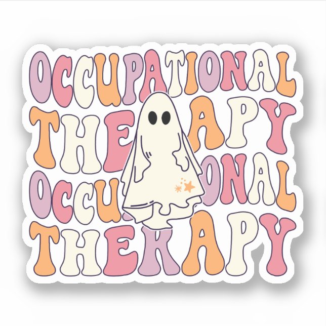 Halloween OT, Therapeut für Erwachsenenarbeitsther Aufkleber (Vorderseite)