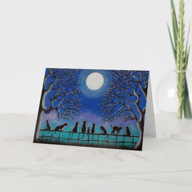 Halloween ou n'importe quel jour Carte de voeux pa (Devant)