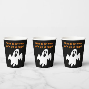 Halloween Out of Candy Funny Ghost Pappbecher