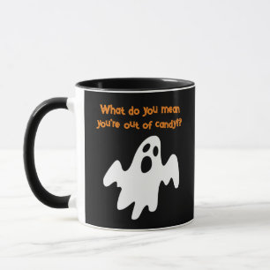 Halloween Out of Candy Funny Ghost Tasse