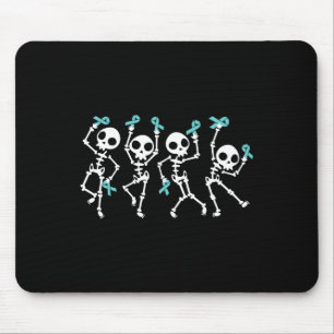 Halloween Ovarialkarzinom Sensibilität Skelett Fra Mousepad