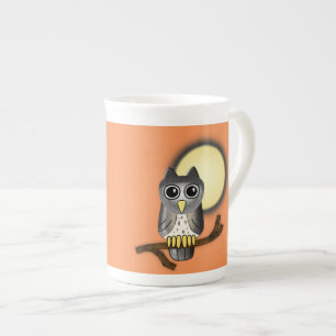 Halloween Owl Prozellantasse